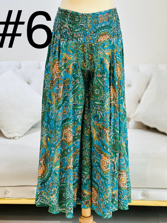 Jupe pantalon soie motif 1