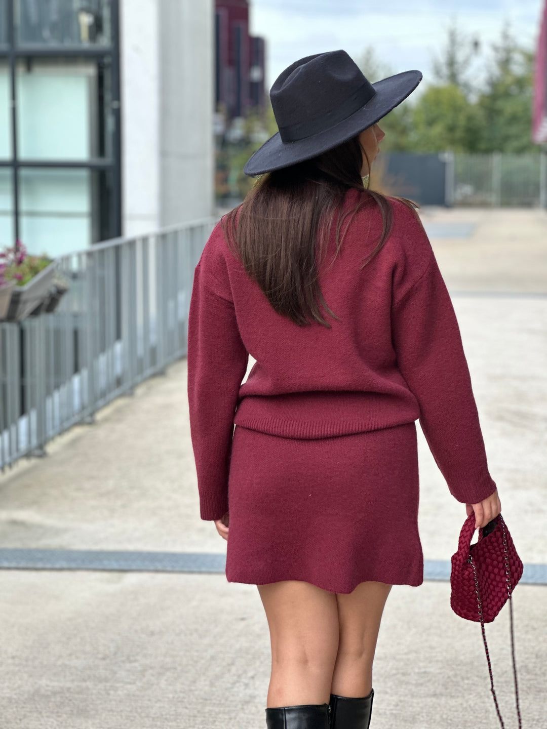 Ensemble maille Bordeaux Mila