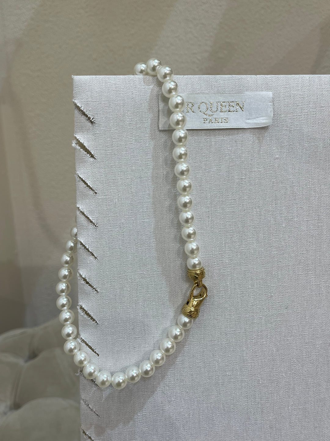 Collier rond perles