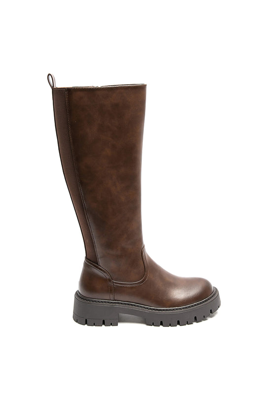 Boots élastique Jade Brown(5825)