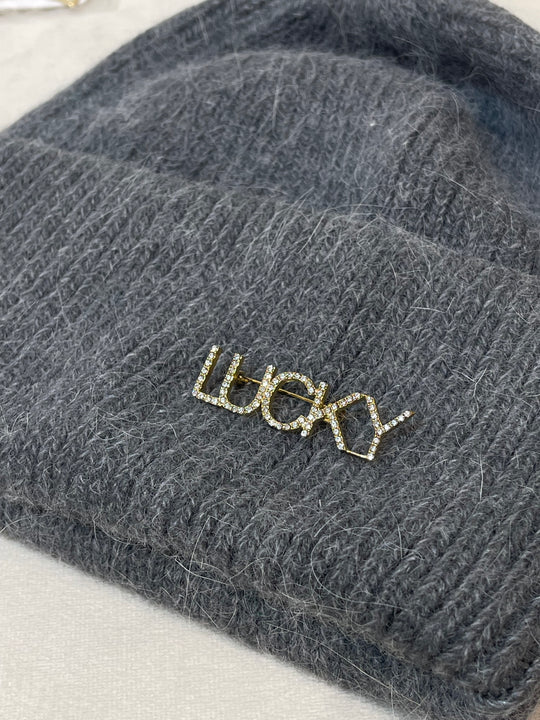 Broche Lucky strass