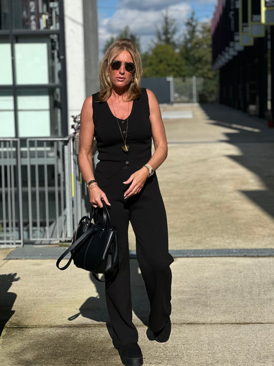 Ensemble boléro + pantalon noir