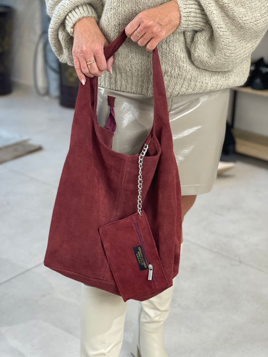 Sac cuir bordeaux Lily