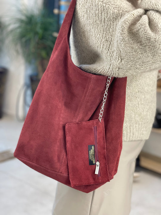 Sac cuir bordeaux Lily