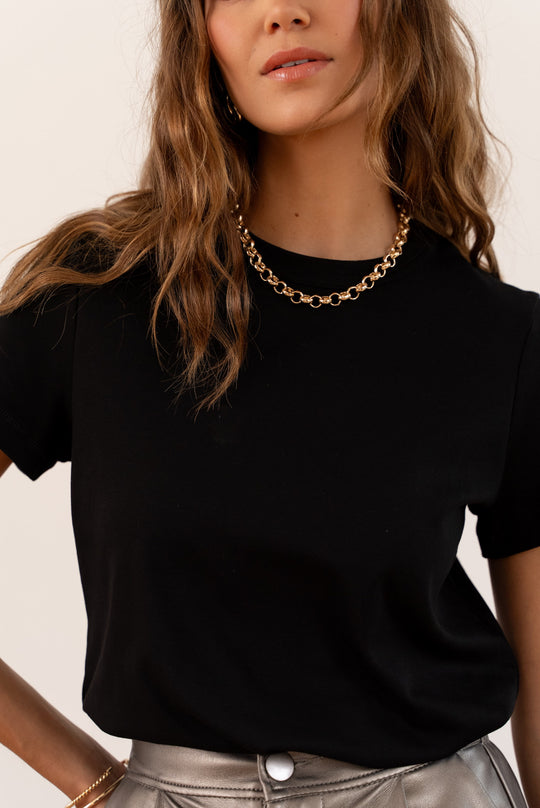 T-shirt simple 2242 Noir / O