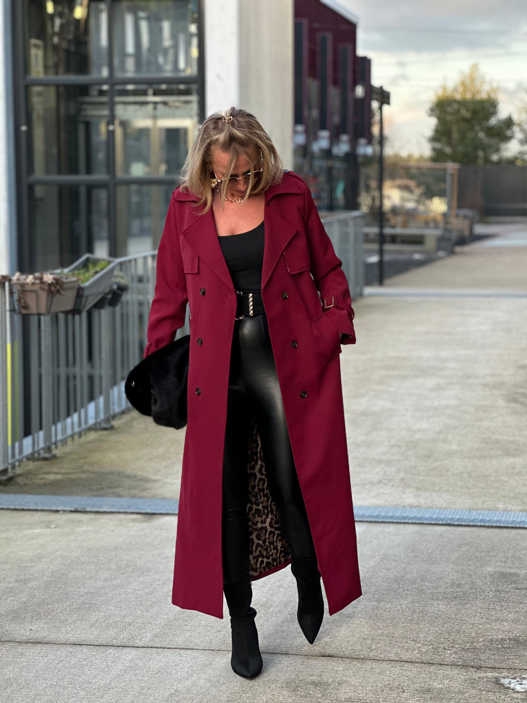 Trench long Bordeaux Sylvie