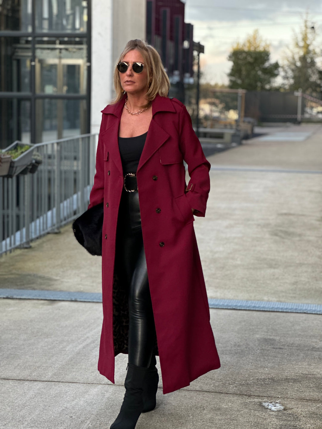 Trench long Bordeaux Sylvie