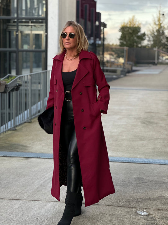 Trench long Bordeaux Sylvie