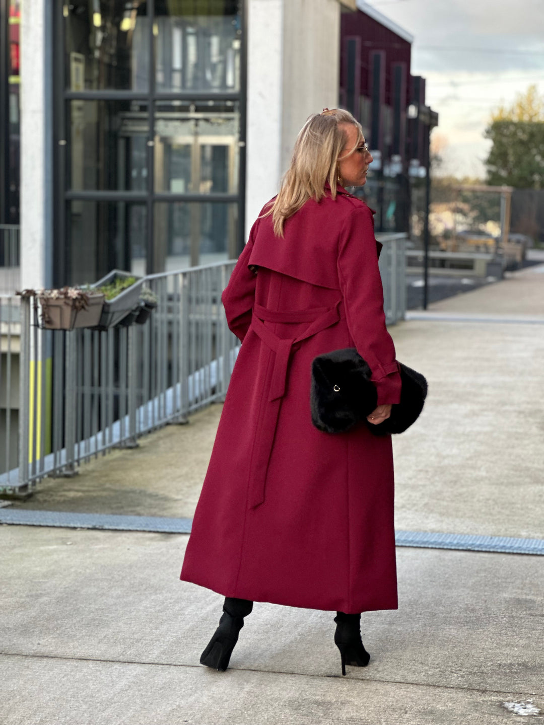 Trench long Bordeaux Sylvie