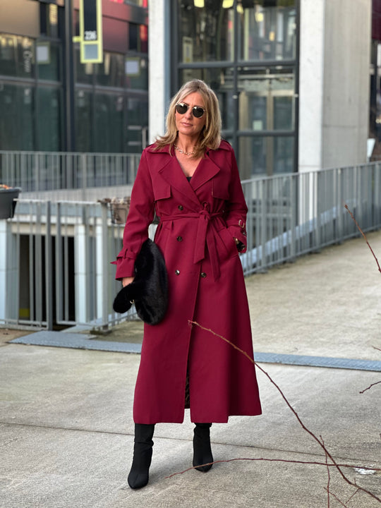 Trench long Bordeaux Sylvie