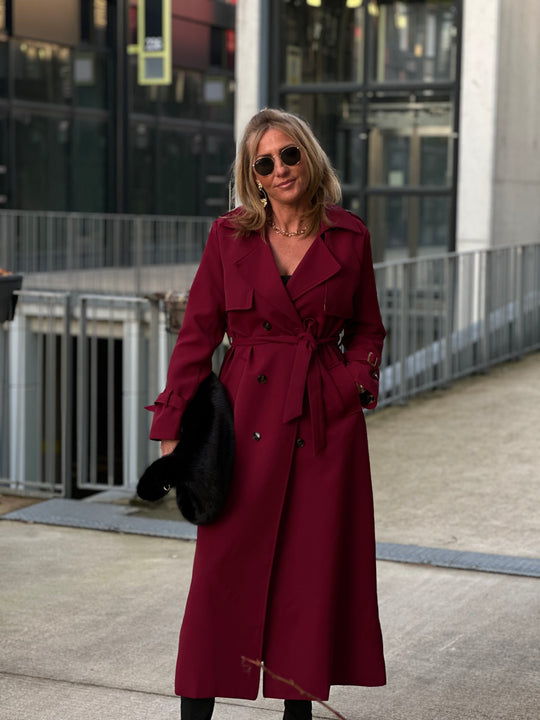 Trench long Bordeaux Sylvie