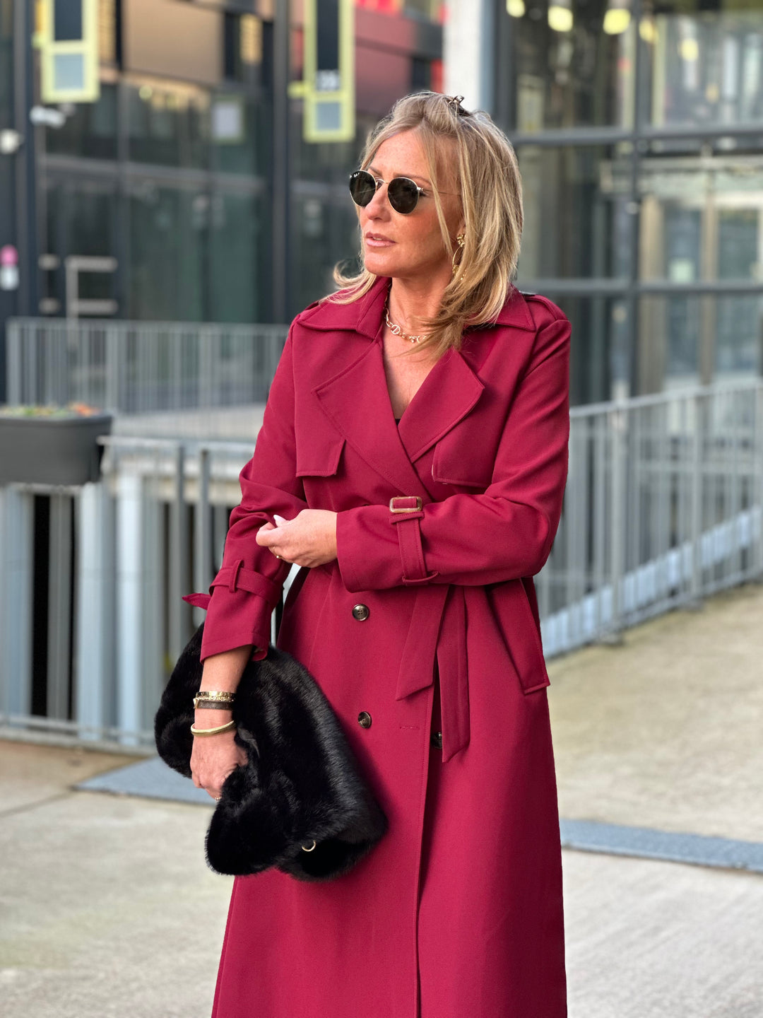 Trench long Bordeaux Sylvie