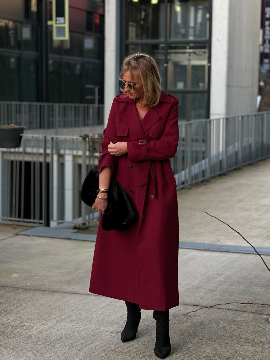 Trench long Bordeaux Sylvie