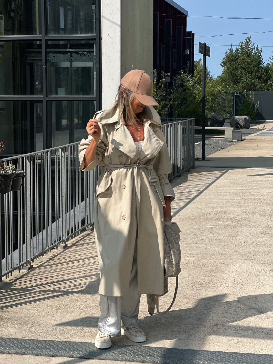 Trench coats en Jean beige