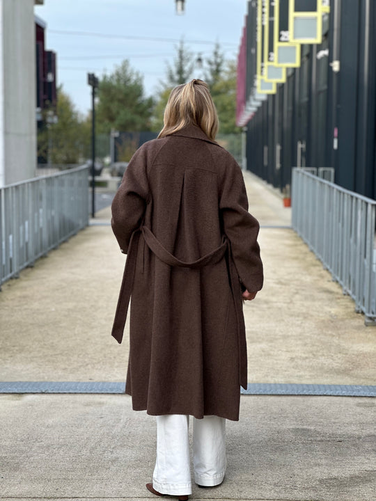 Manteau laine choco Mélodie ( 88050)