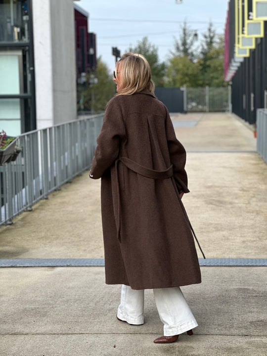 Manteau laine choco Mélodie ( 88050)