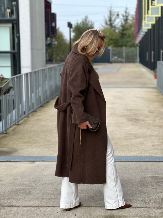 Manteau laine choco Mélodie ( 88050)