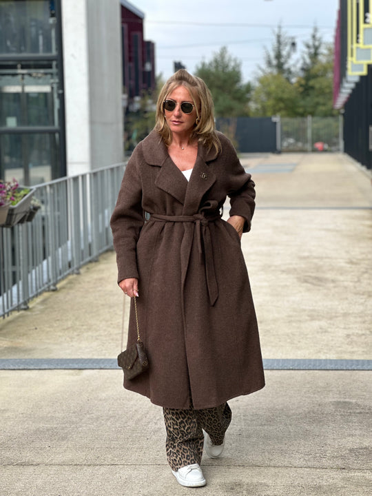 Manteau laine choco Mélodie ( 88050)