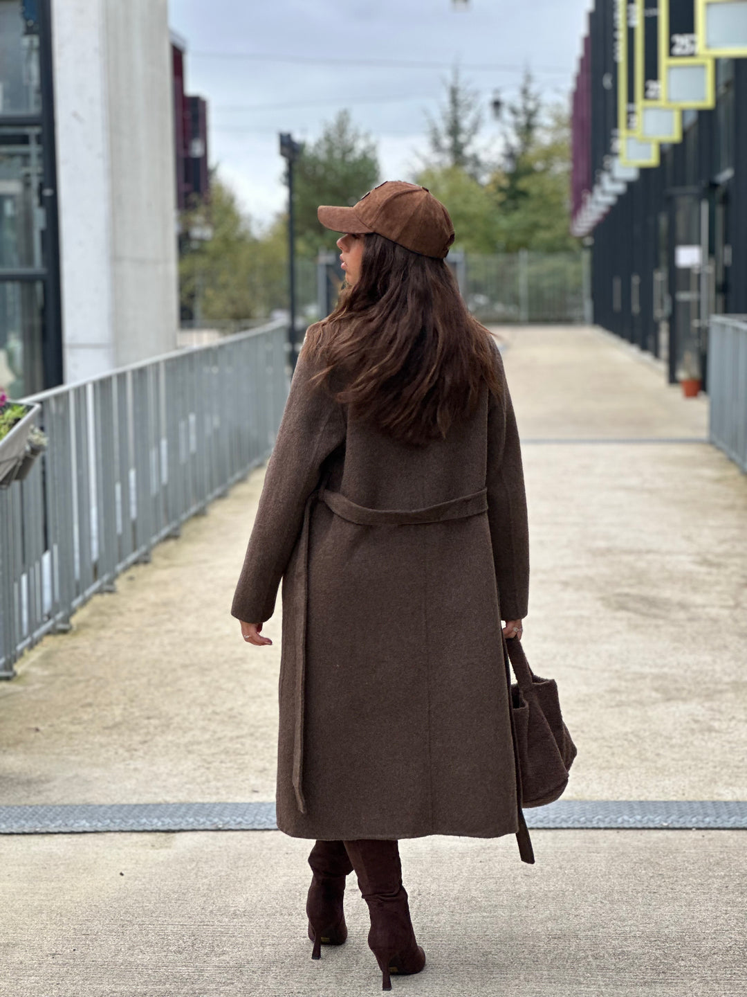 Manteau laine choco (Mara) / Pu