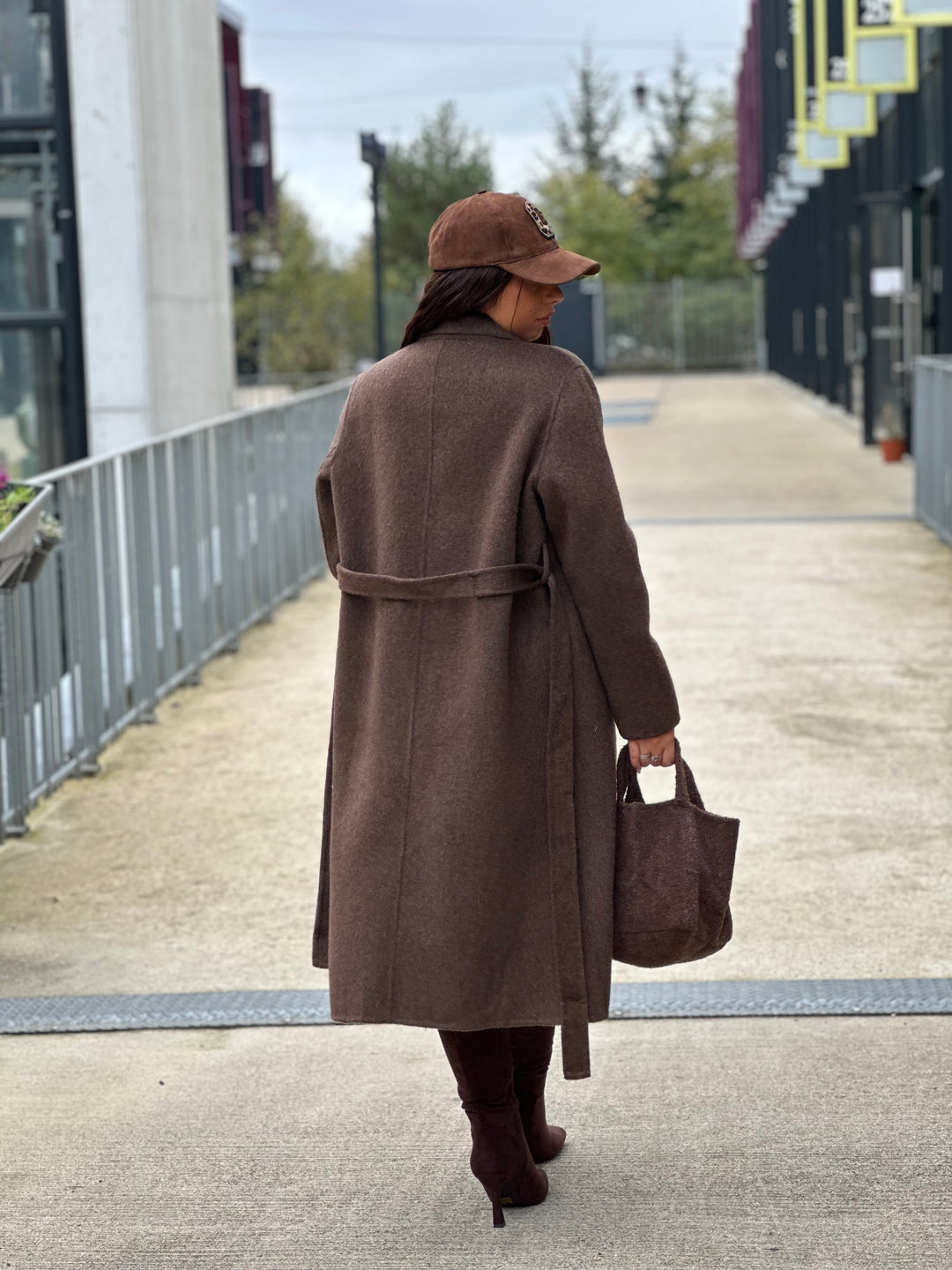 Manteau laine choco (Mara) / Pu