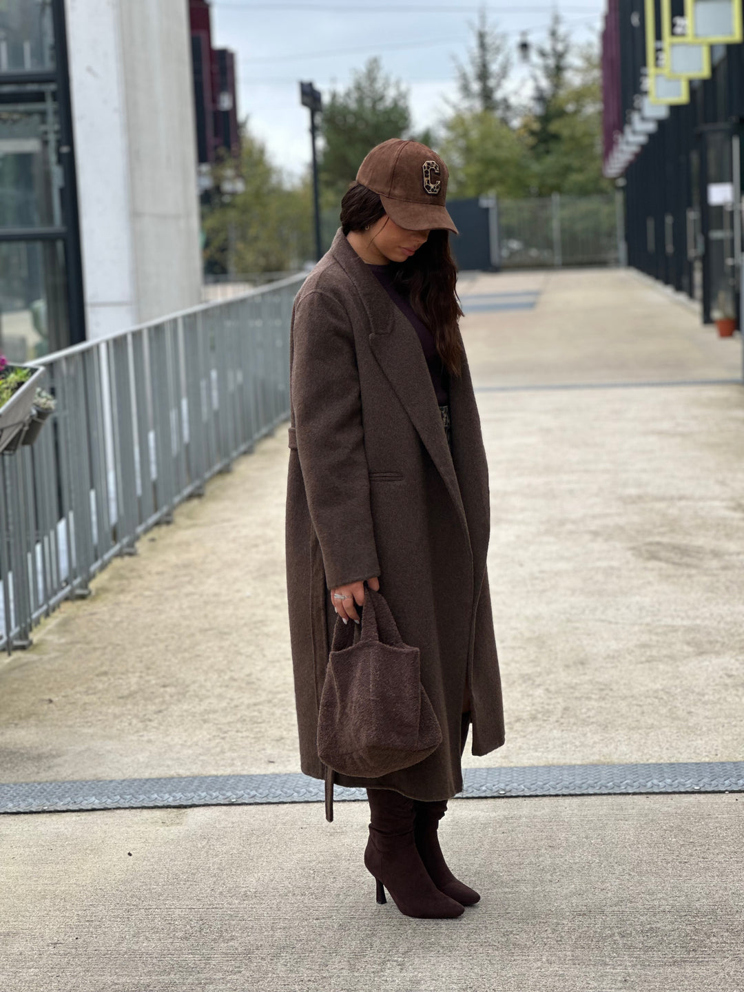 Manteau laine choco (Mara) / Pu