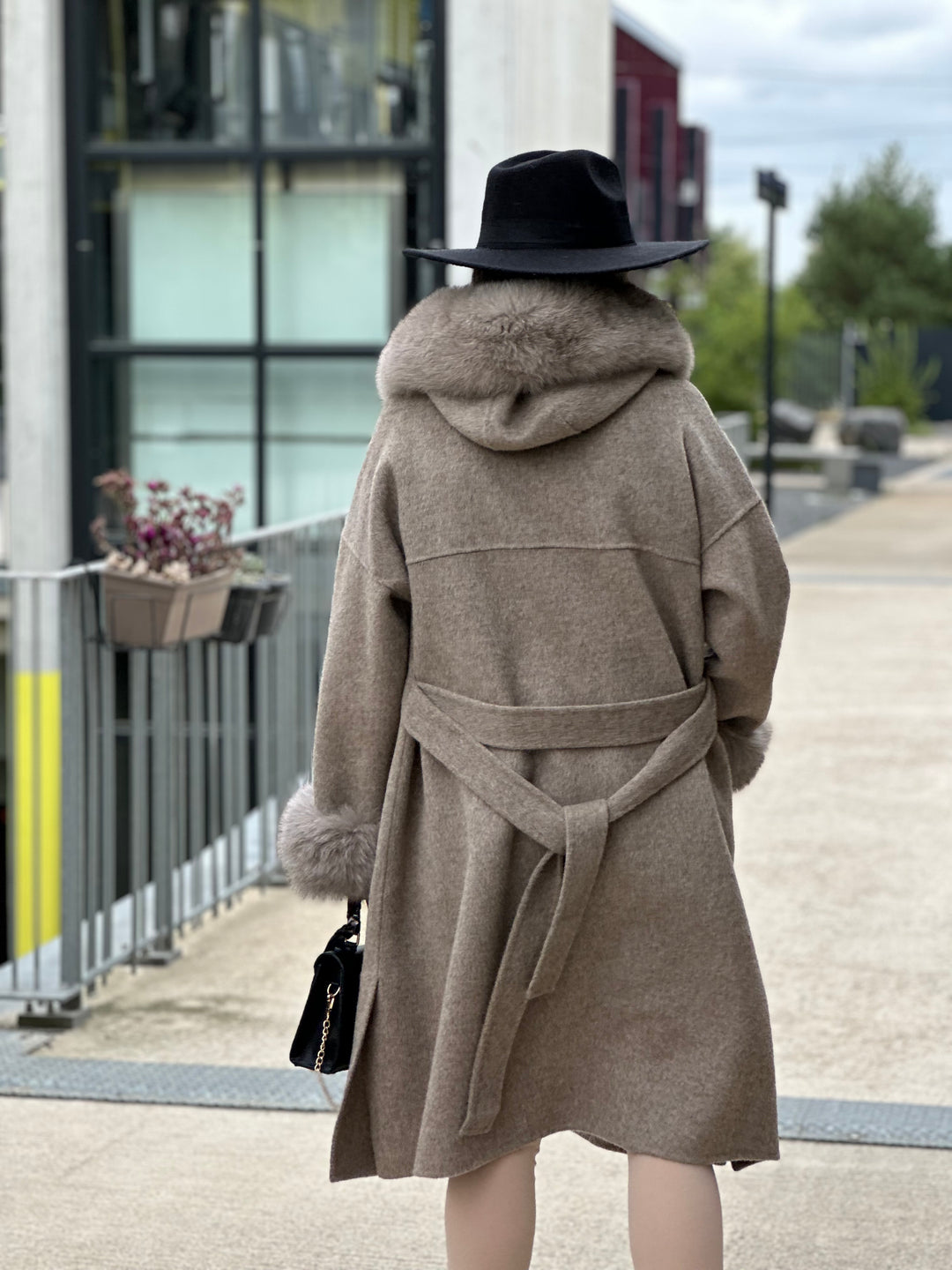 Manteau Veronica version longue Taupe