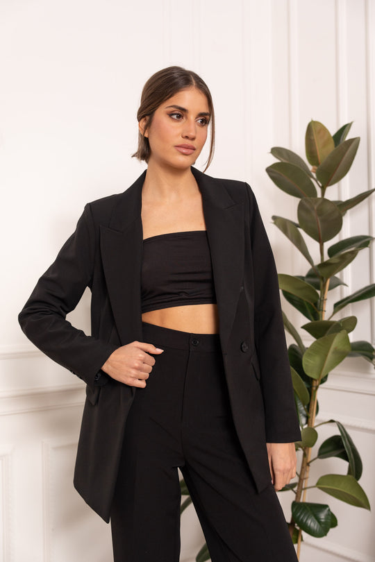 Blazer Noir croisé Kate /At 2406