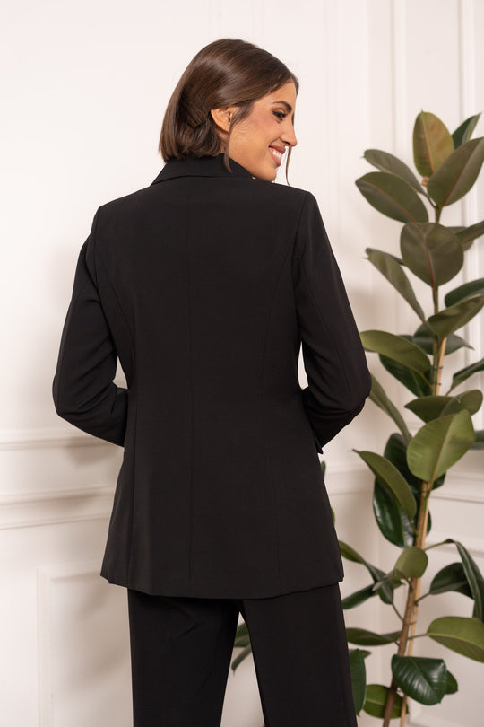 Blazer Noir croisé Kate /At 2406