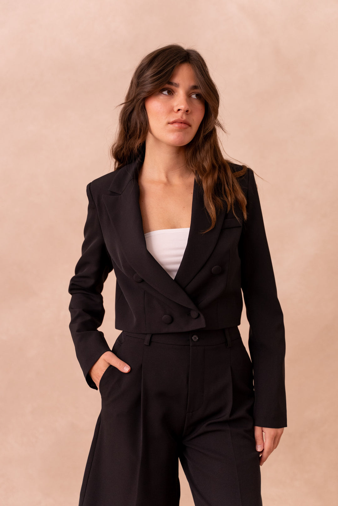 Blazer Noir Spencer/At 2425