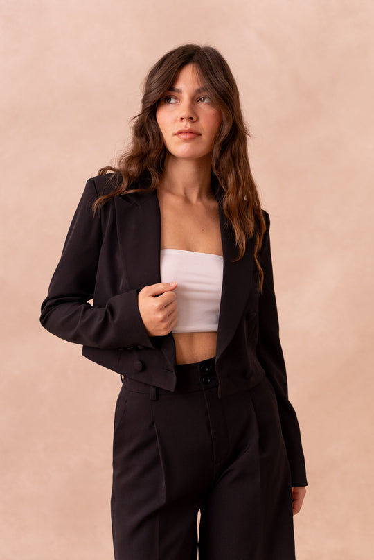 Blazer Noir Spencer/At 2425