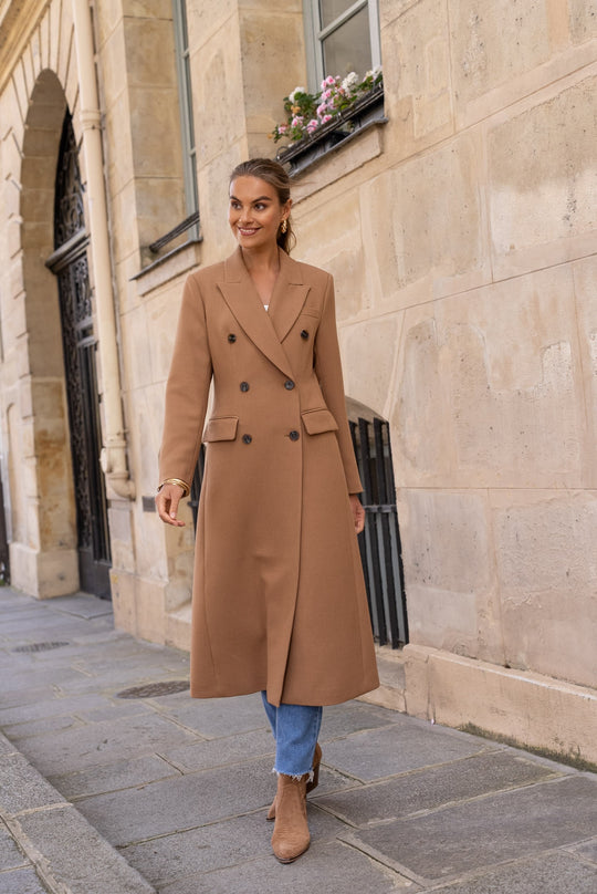 Manteau coutume camel