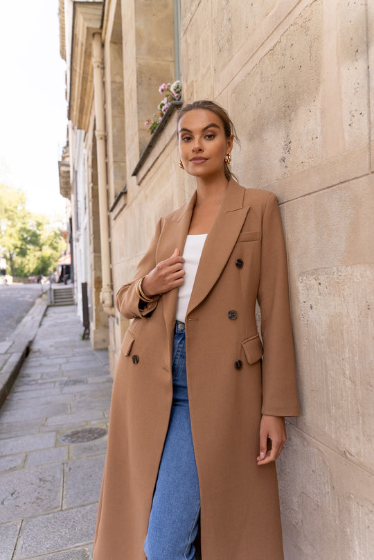 Manteau coutume camel