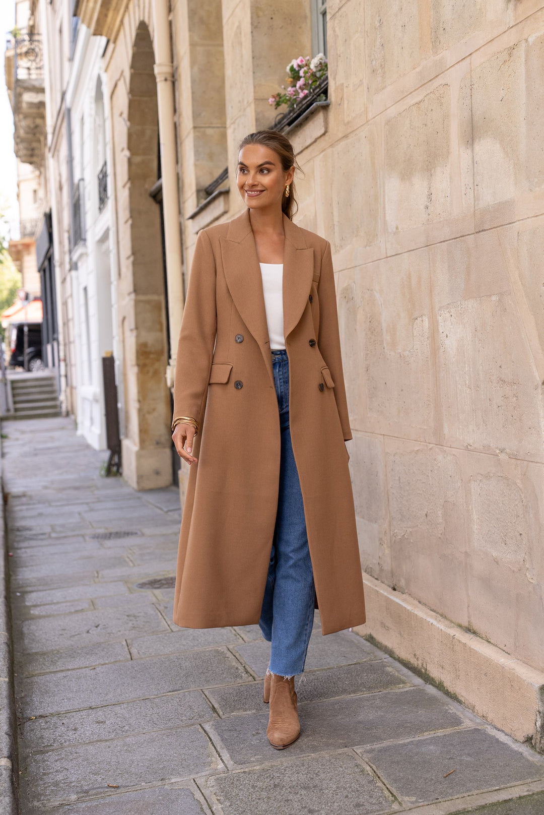 Manteau coutume camel