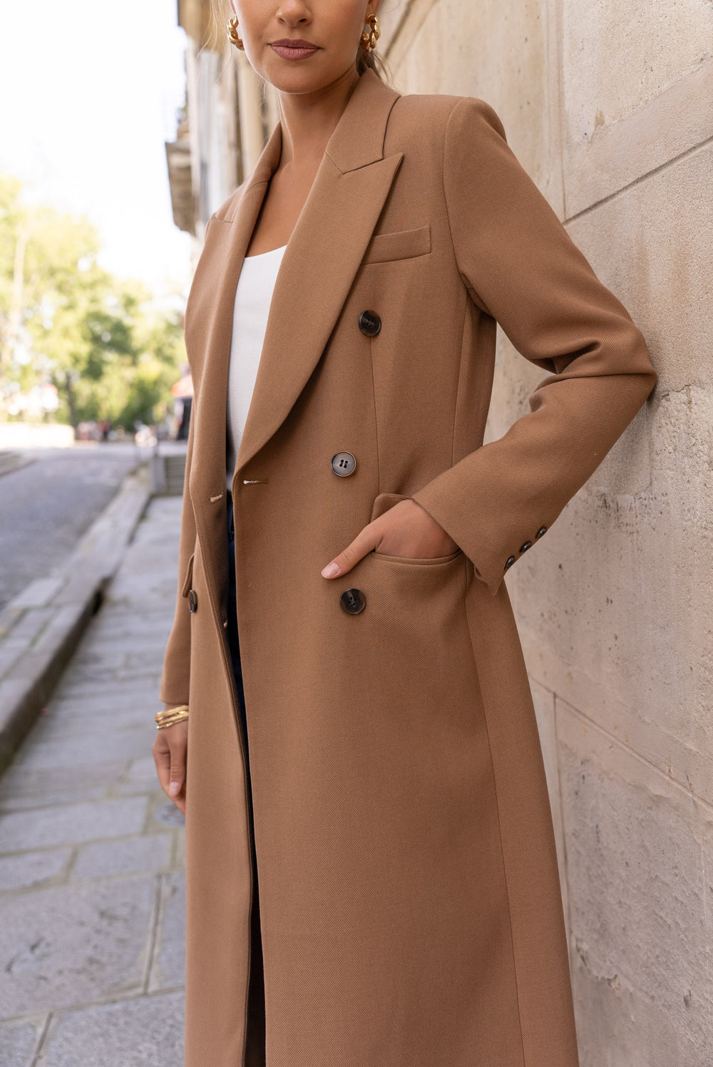 Manteau coutume camel