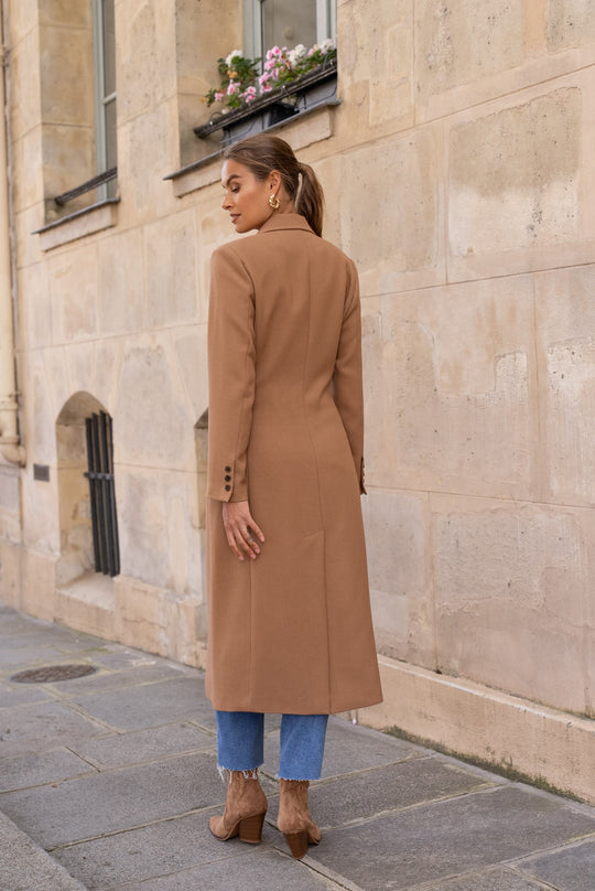 Manteau coutume camel