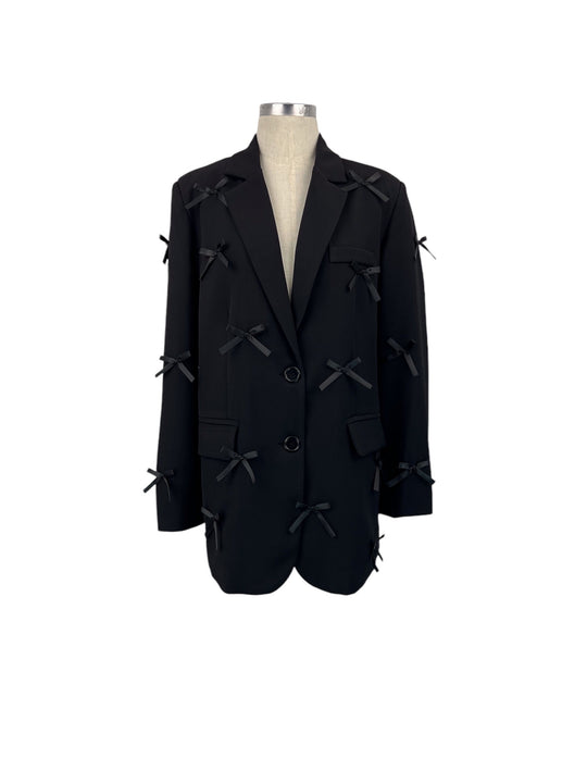 Blazer noir aux noeud