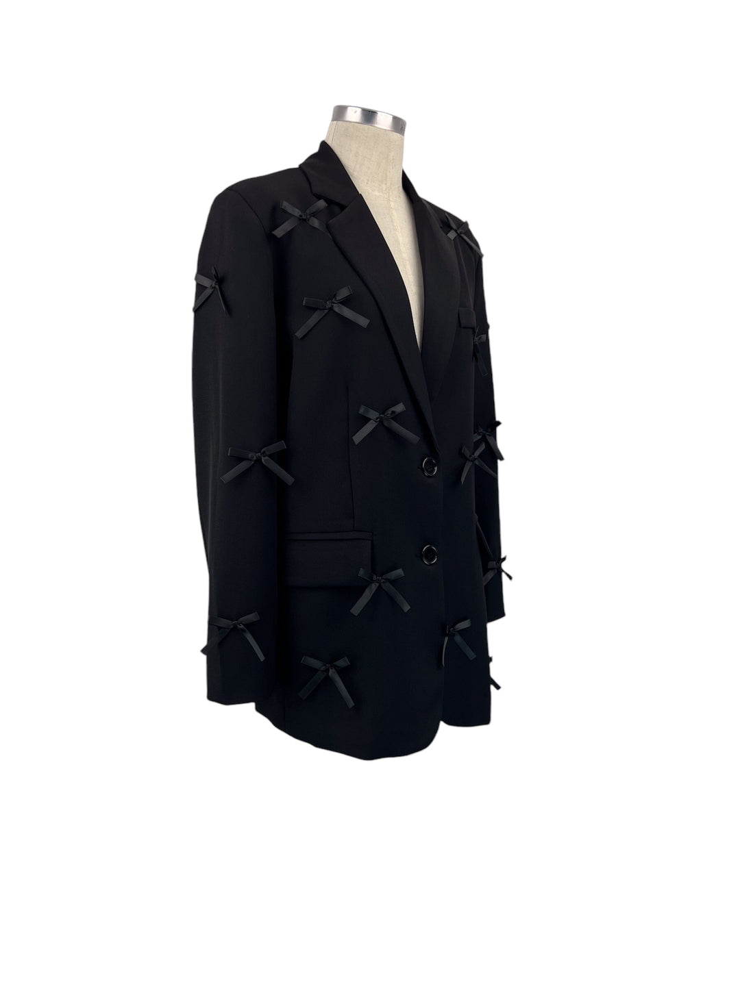 Blazer noir aux noeud