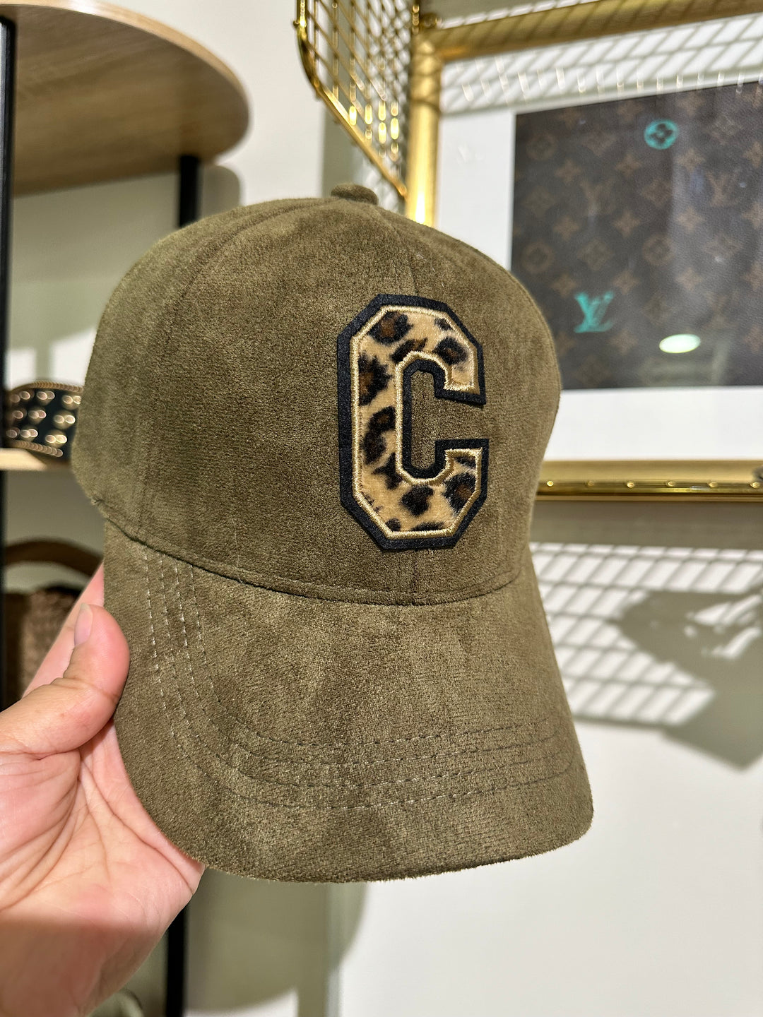 Casquette uni C léopard