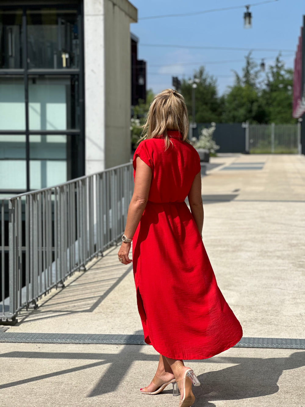 Robe fluide rouge