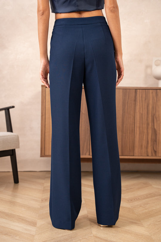 Pantalon cintré bleu marine  Karine