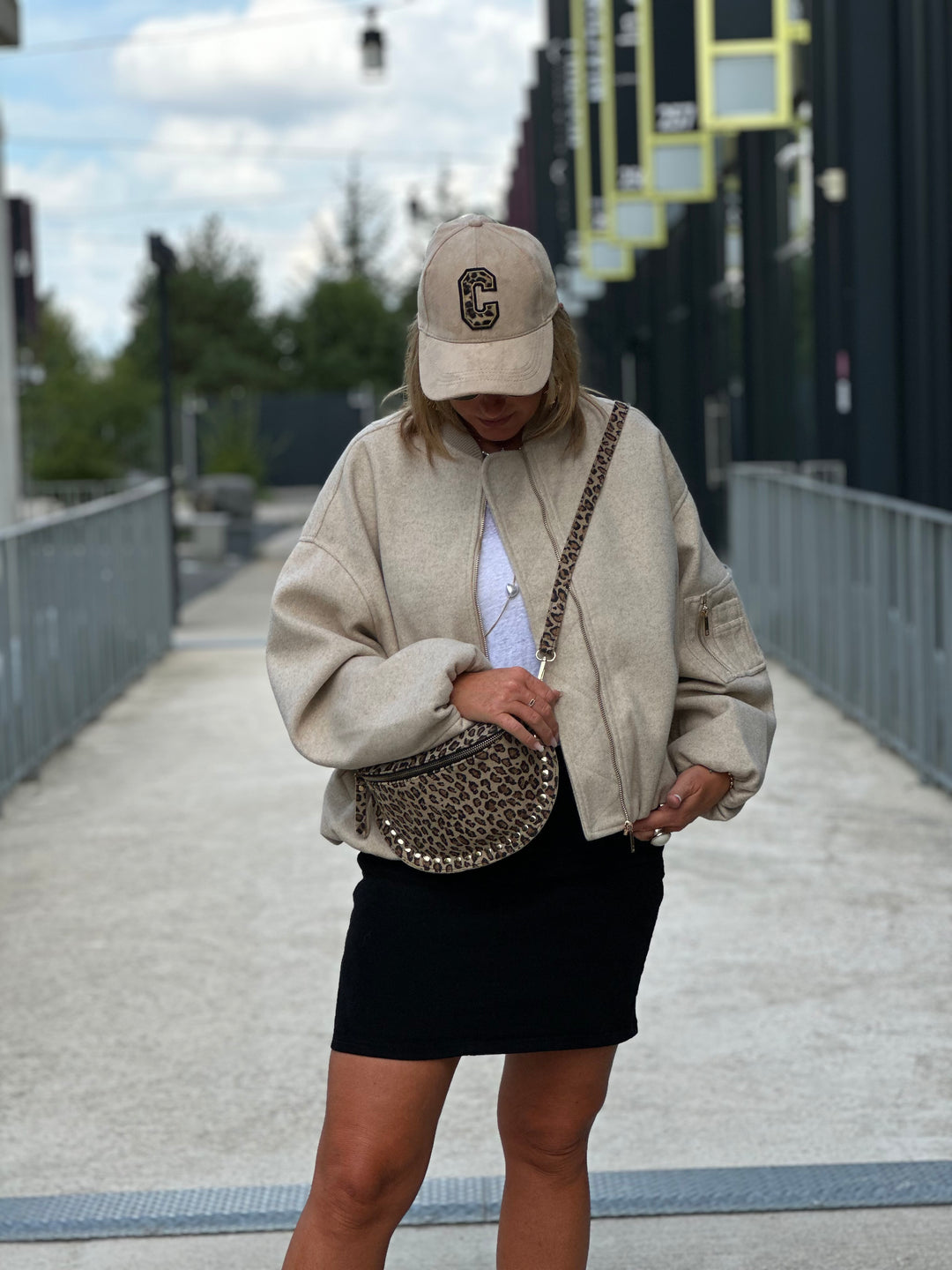 Bomber lainer beige Sounia