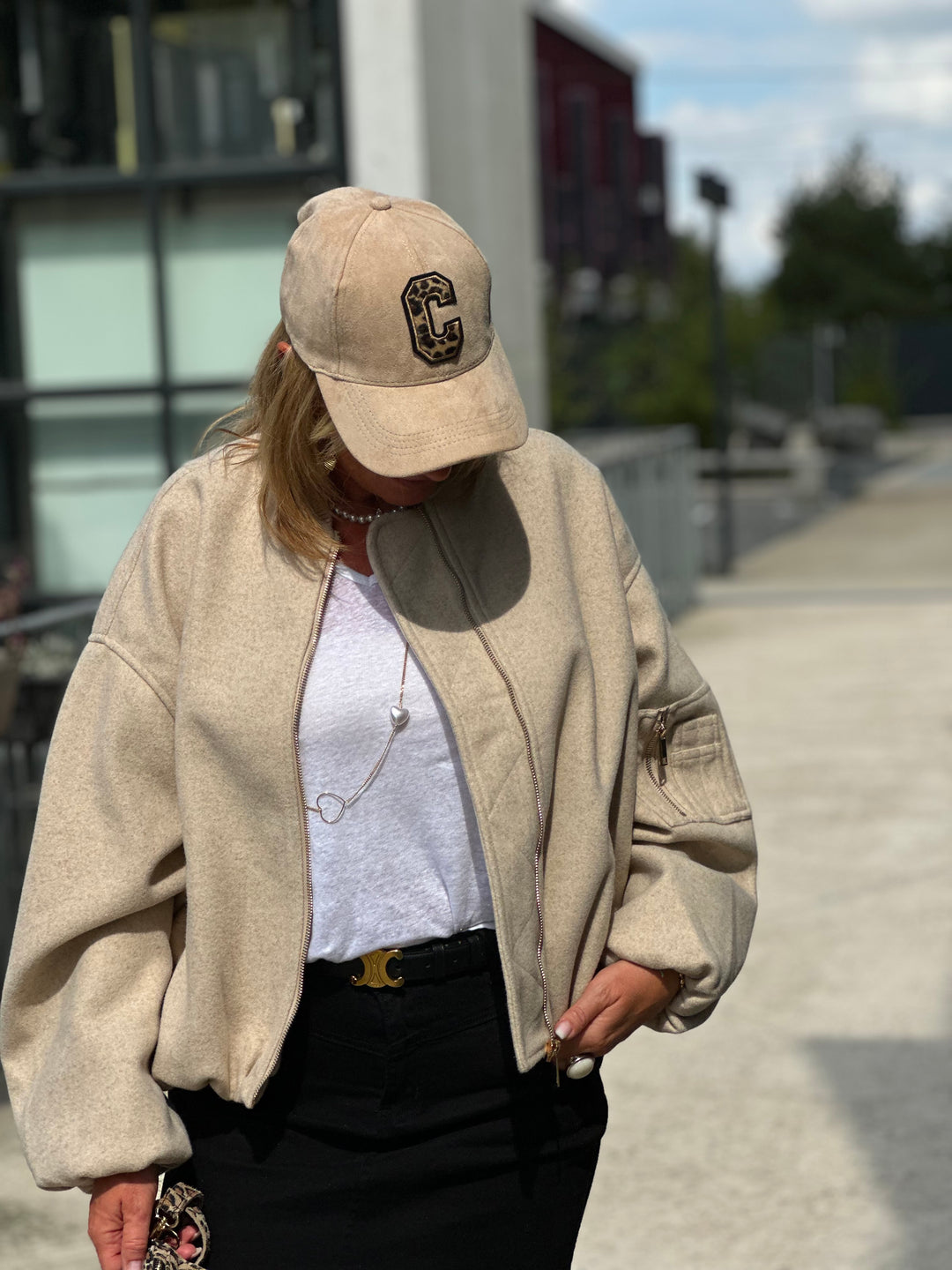 Bomber lainer beige Sounia