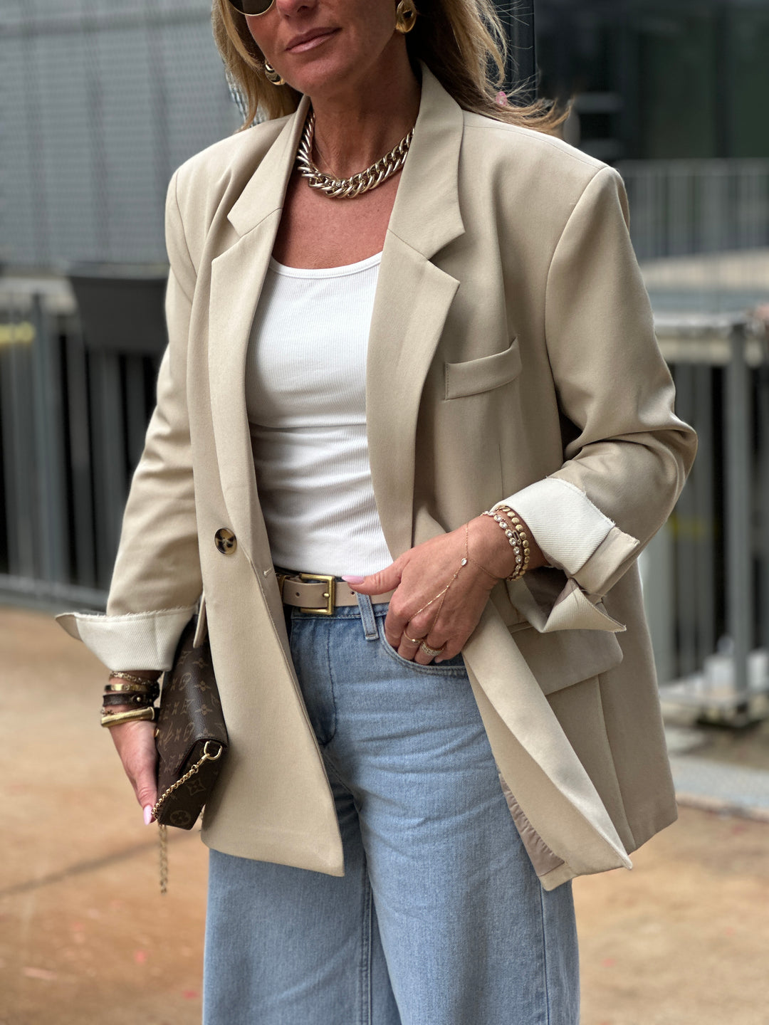 Veste beige manches rêver Silvia 24747