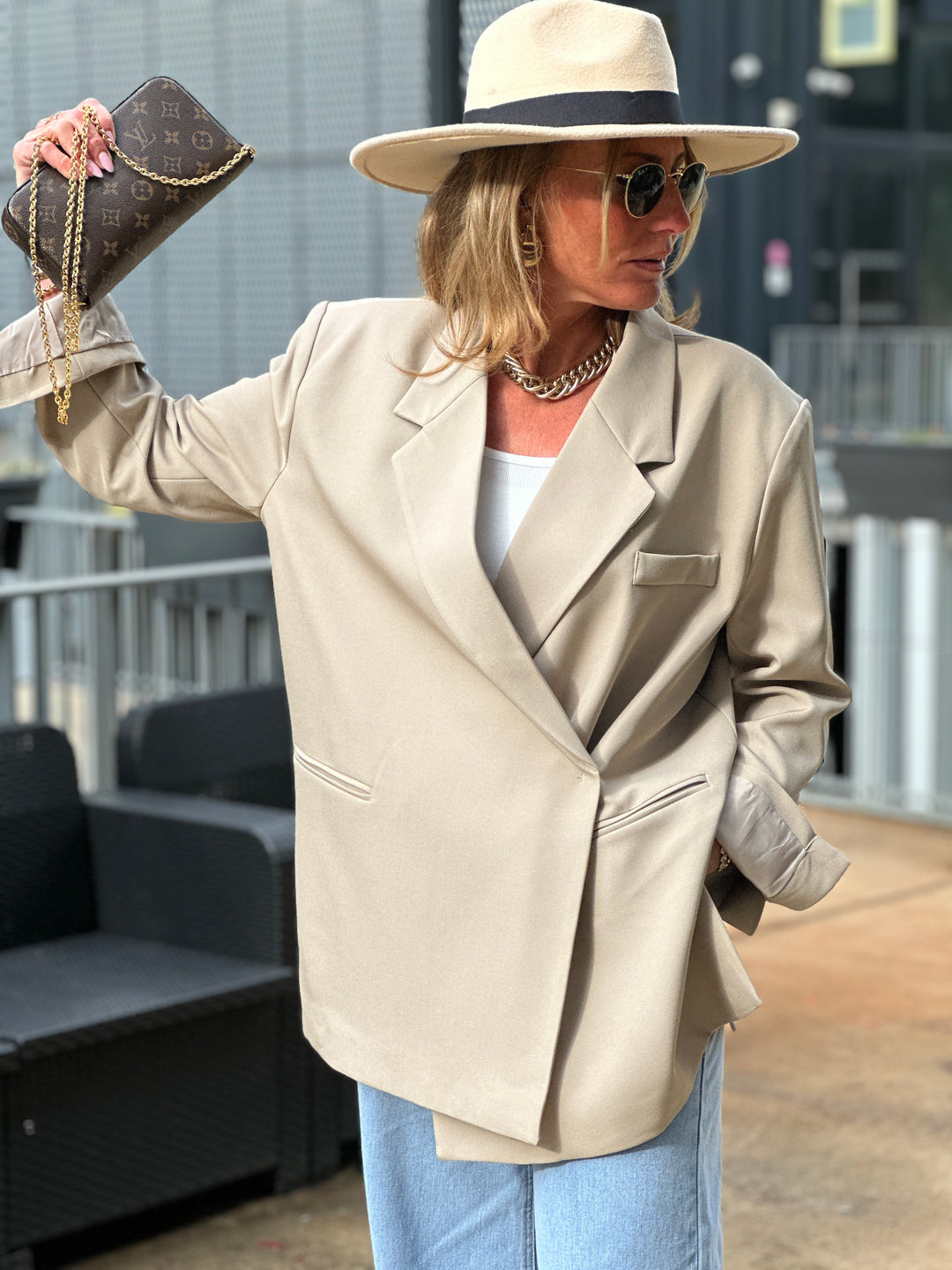 Veste Beige croisée Julia /24763