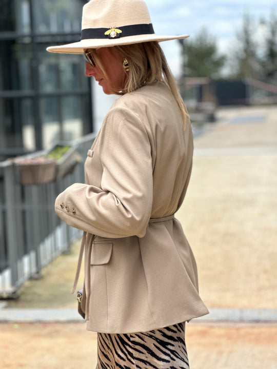 Veste taupe attaché Solenne/24756