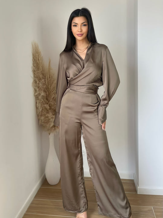 Ensemble satin Taupe / 1190