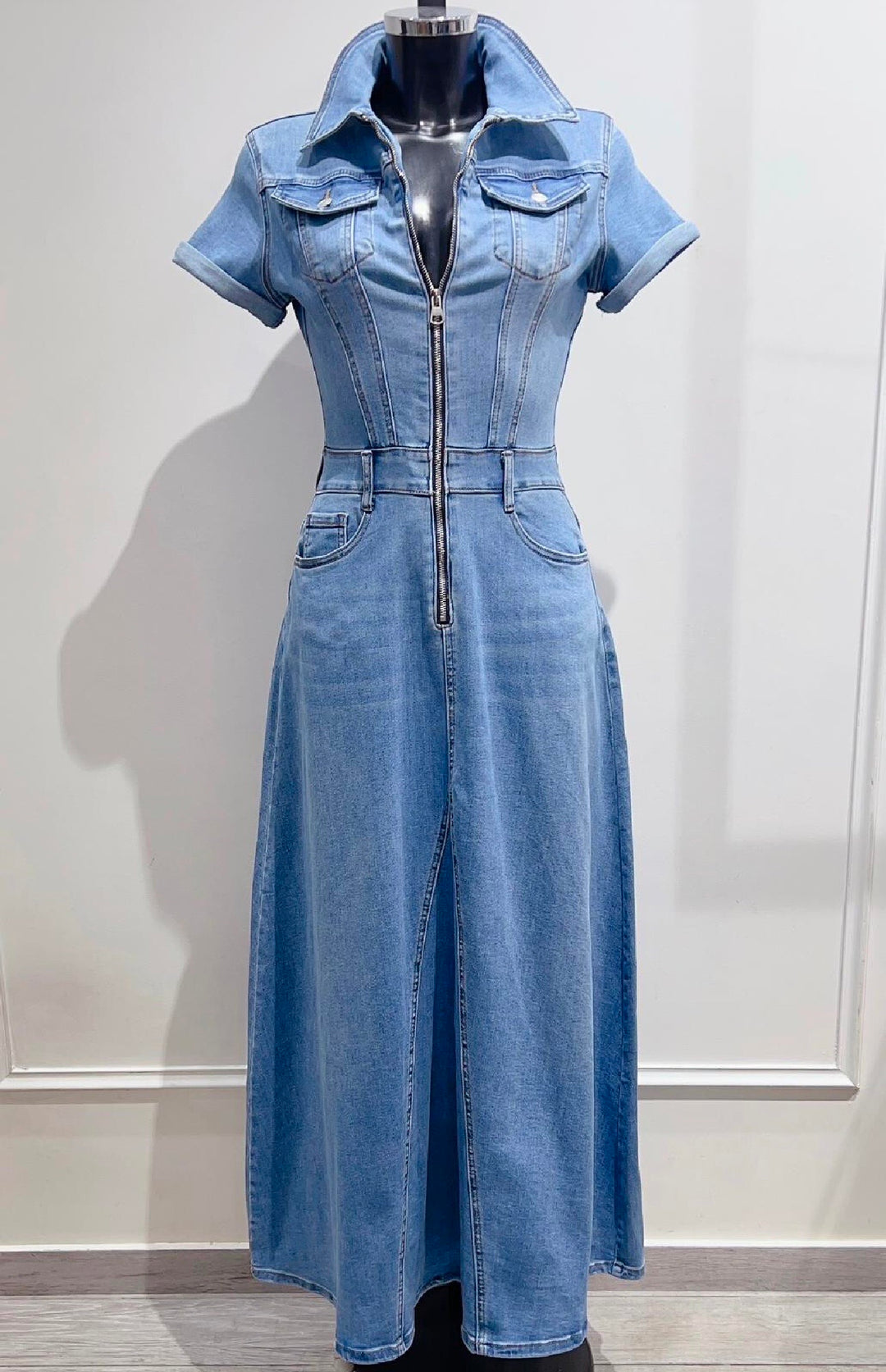 Robe jean Léa évasée 2980