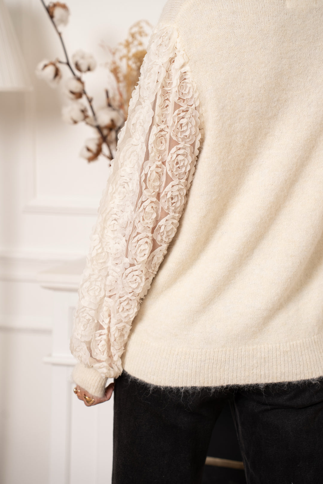 Pull manches fleuri / 1487