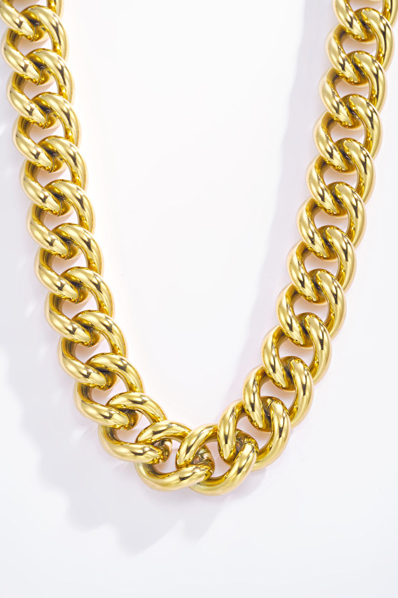 Collier or chaîne épais