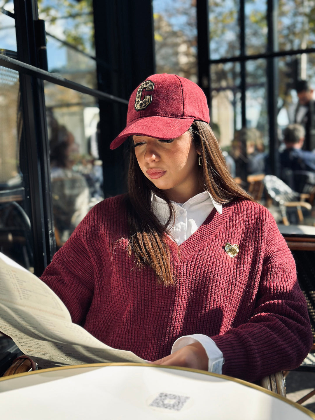 Casquette uni C léopard